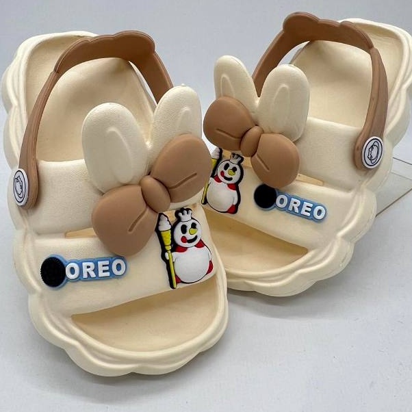 Star Seller Irsoe 363S Sandal Anak Perempuan Motif Kelinci Sandal Selop Karet Lentur Anak Cewek Mere