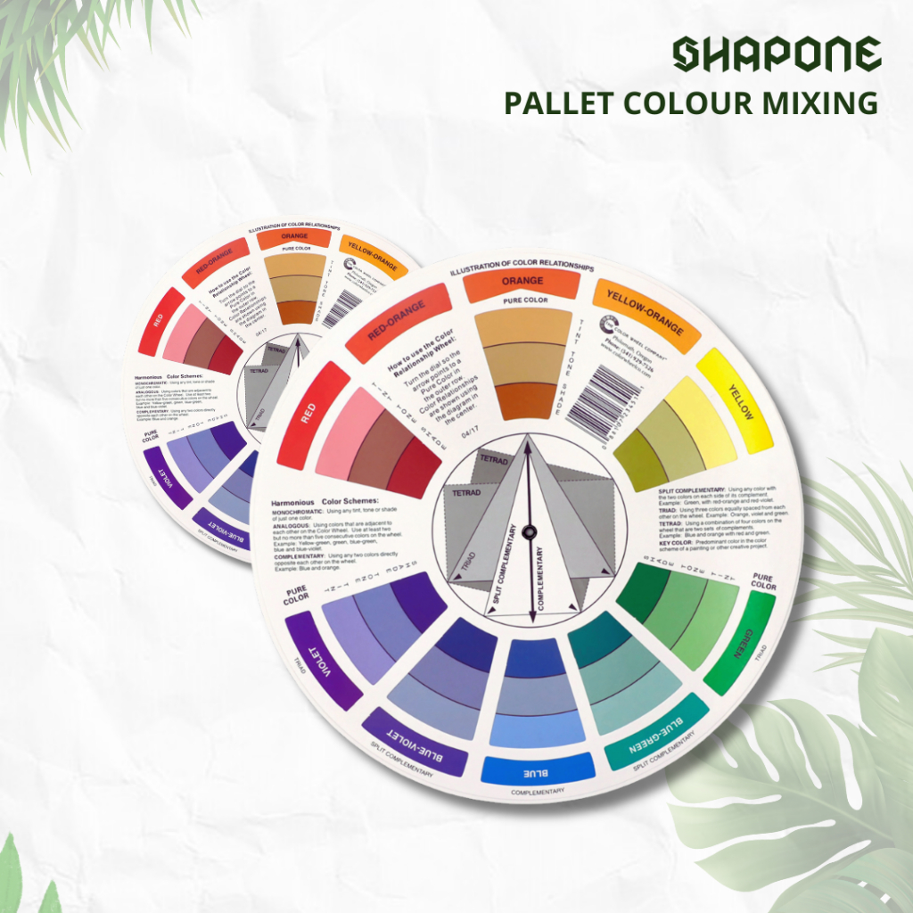 

Alat Bantu Campur Warna Pallet Mixing Guide Colour Wheel