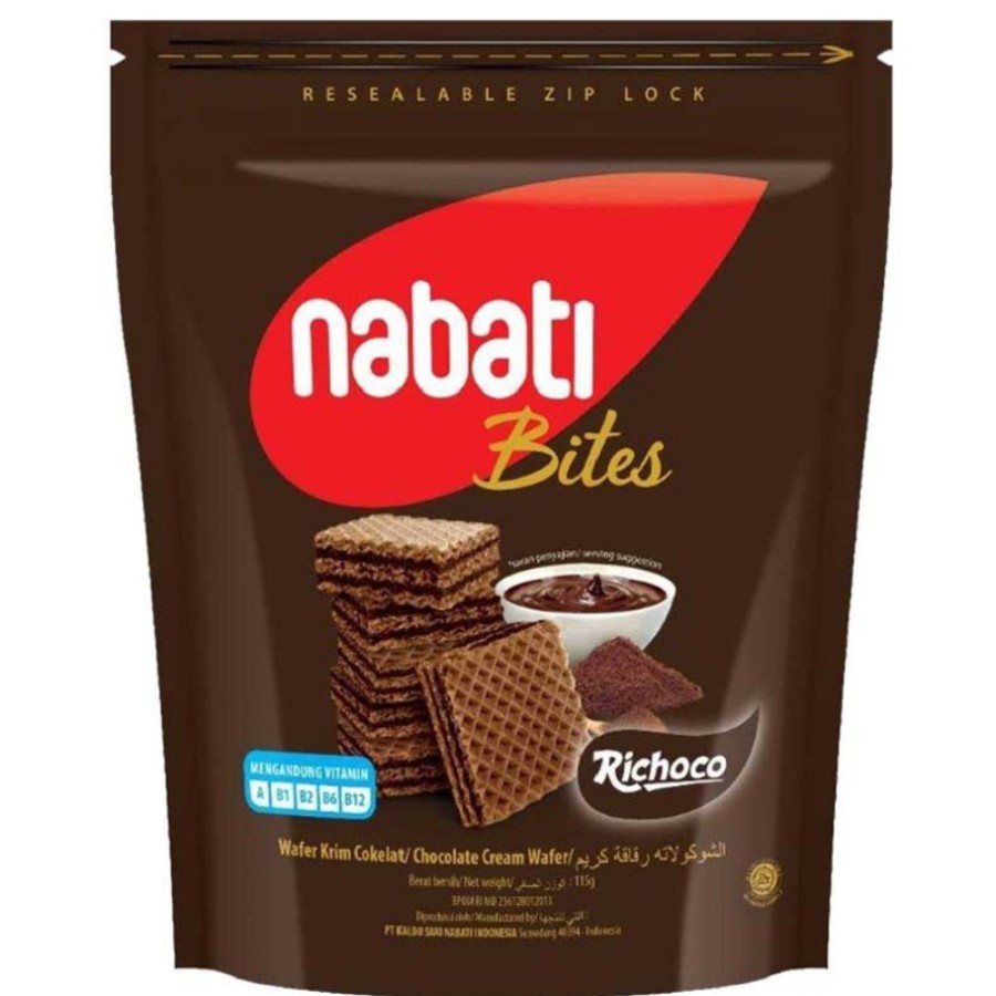 

Richoco Nabati Bites Wafer Krim Cokelat 115 g