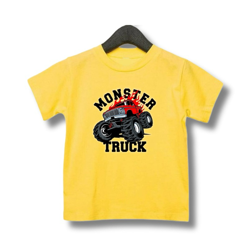 baju anak monster truck/ kaos anak distro monster truck/ atasan anak unisex monster truck