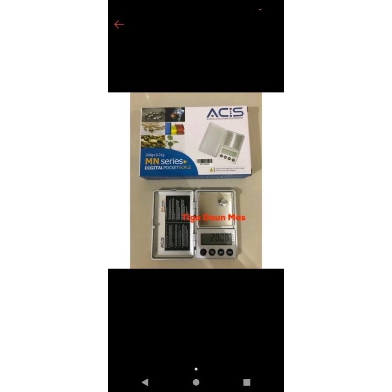 Timbangan digital emas ACIS
