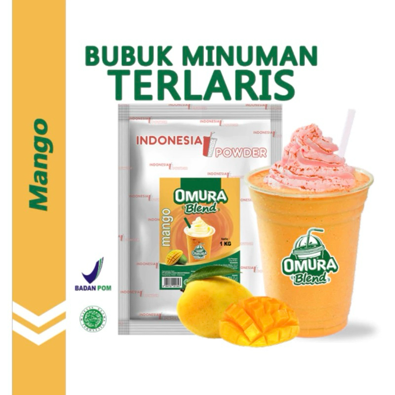 

omura blend mangga minuman bubuk 1kg x 5 bungkus