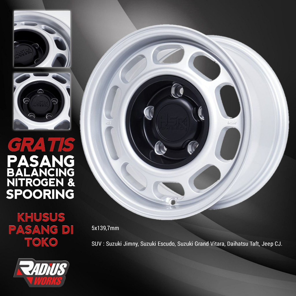 VELG MOBIL HSR KLG RING 15 UNTUK JIMNY KATANA VITARA TAFT DLL