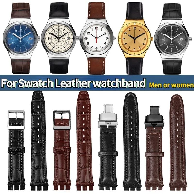 Tali Strap Jam Swatch Kulit Tali Jam Tangan Swatch Kulit 19MM
