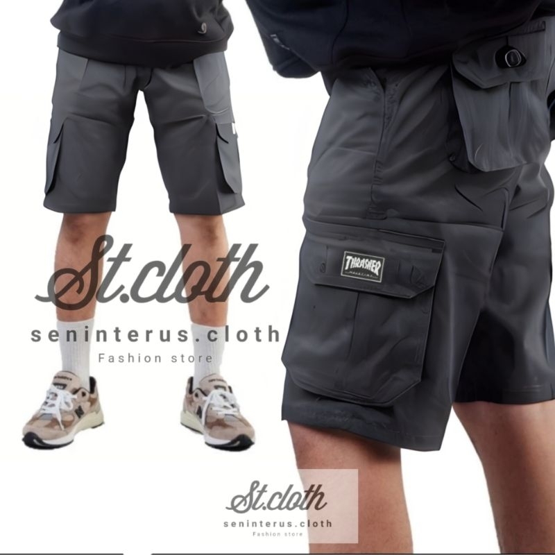 Celana Cargo Pendek Pria Army Loreng Ufc Pantai Gym Lari Fitnes Pasti Ori