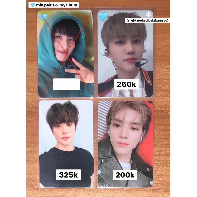 pc jaehyun bene yzy resonance pt2 / photocard taeyong benefit yizhiyu resonance pt1 (nunmul) / jaemi
