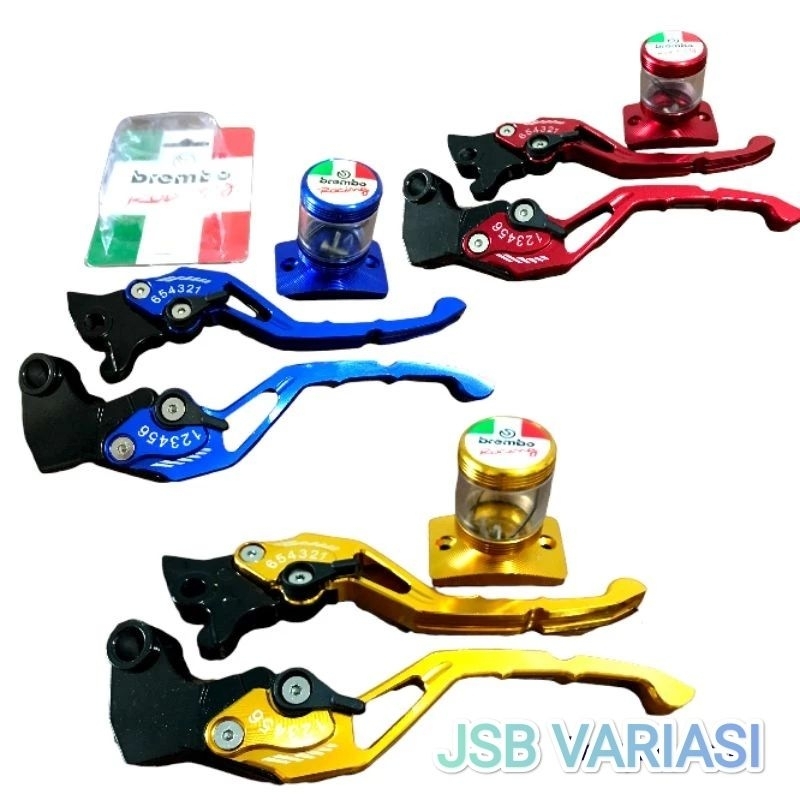 handle rem cnc plus tutup tabung master rem cnc variasi vixion rx king R15 new scorpio yamaha - JSB 