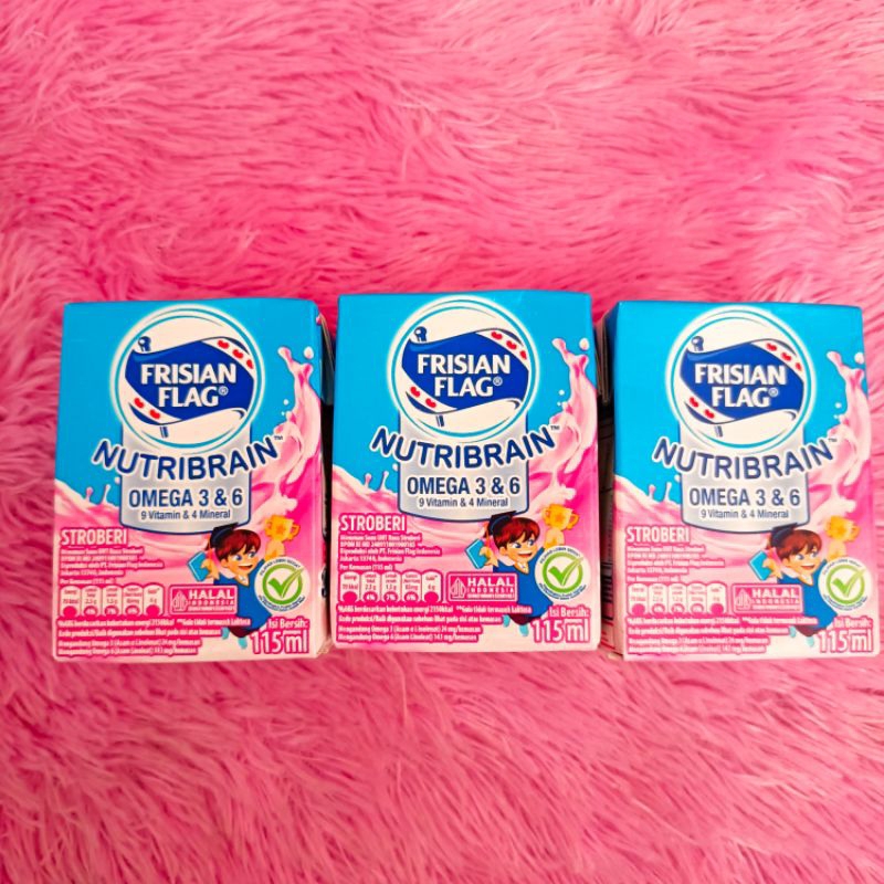 

Frisian Flag Nutribrain Omega susu UHT strawberry 115ml