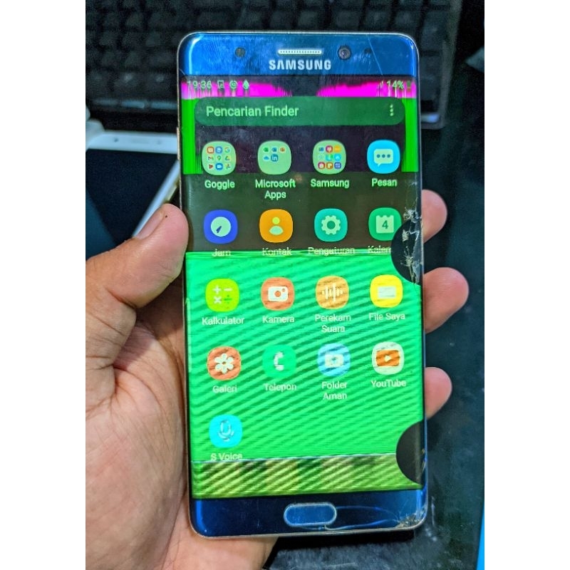 Samsung Note FE Minus lcd