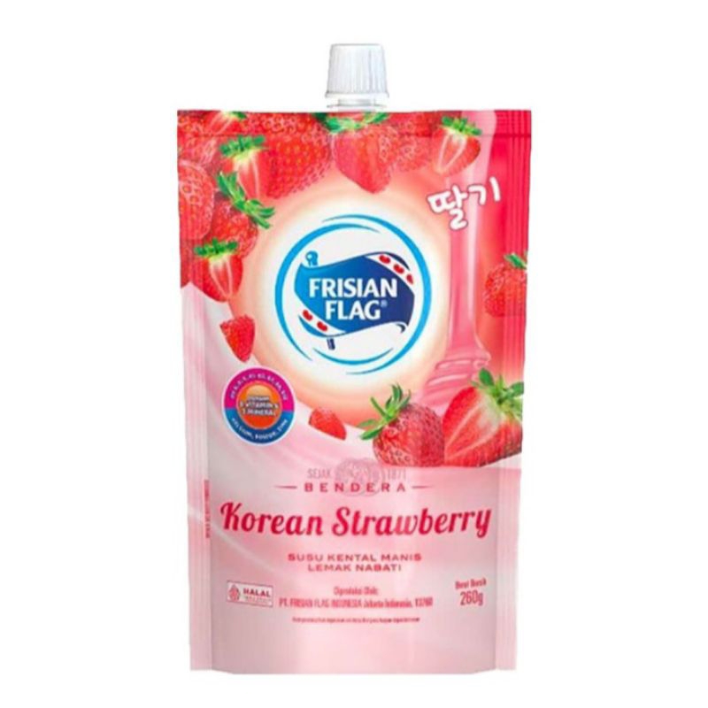 

Frisian Flag Kental Manis Korean Strawberry Pouch 260 Gram