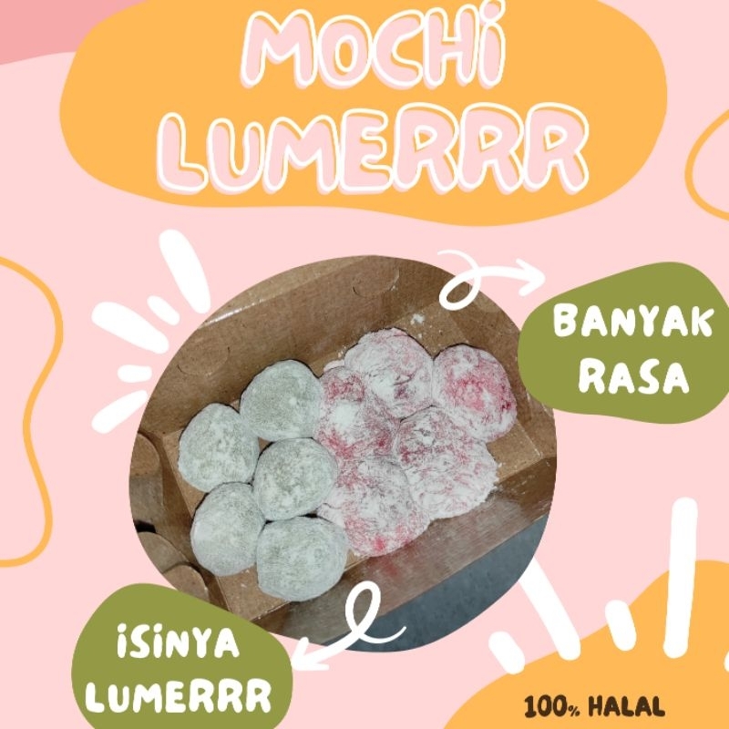 

Mochi bites LUMERRR berbagai isian rasa 100% HALAL