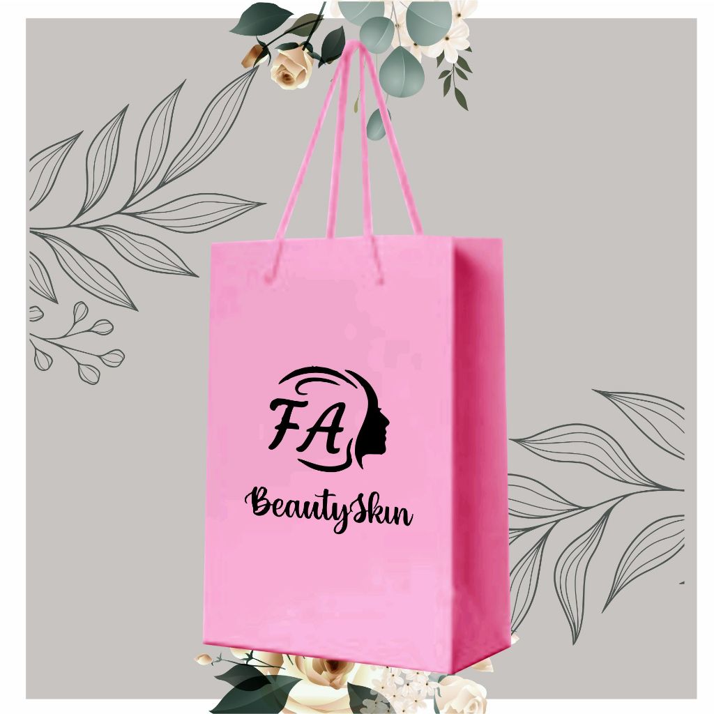 

paperbag pink custom 10*5*16