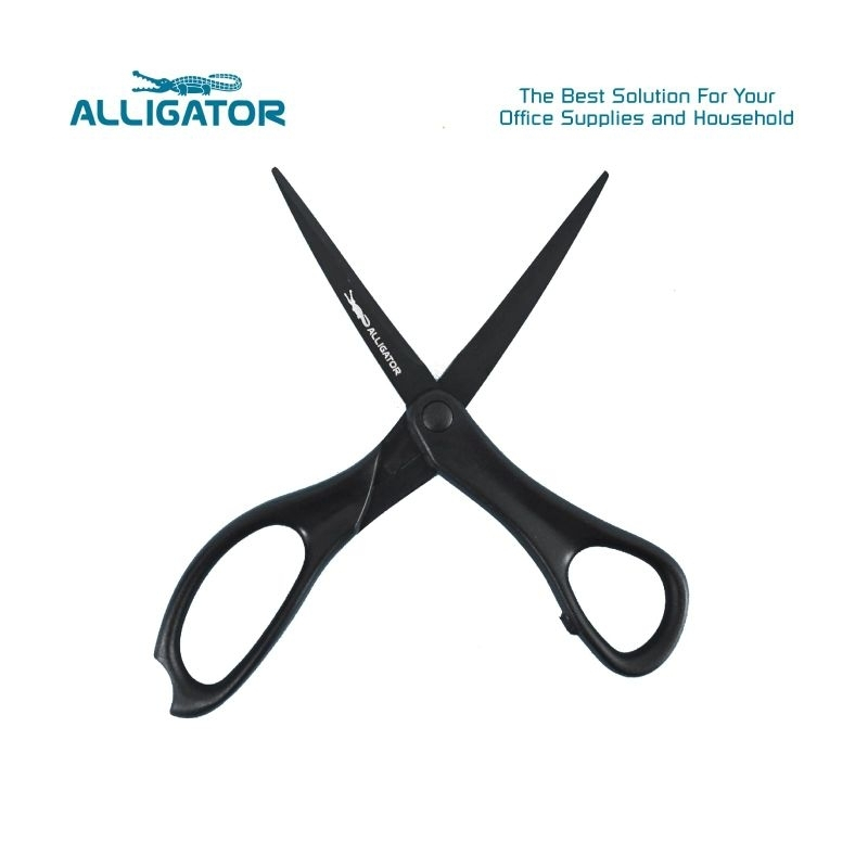 

Alligator Teflon Scissors | GUNTING HITAM | 3 VARIAN | 100% STAINLESS STEEL