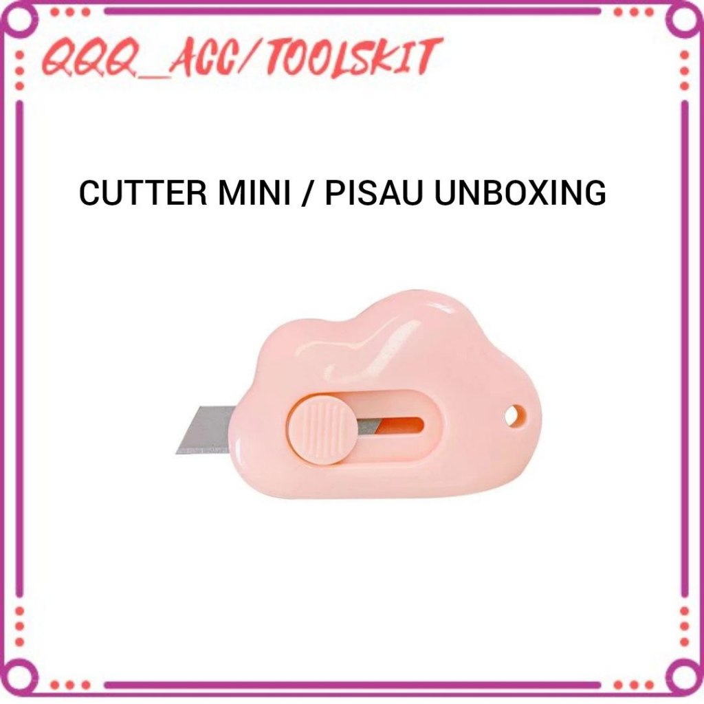 

Cutter Mini Pisau Kecil Bentuk Awan dolphin cutter unboxing