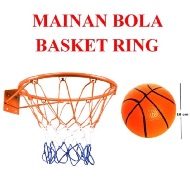 Mainan Ring Bola Basket Murah Anak Cowok Edukasi - Set Olahraga Basketball Indoor Outdoor Anak Laki Laki Perempuan Edukatif