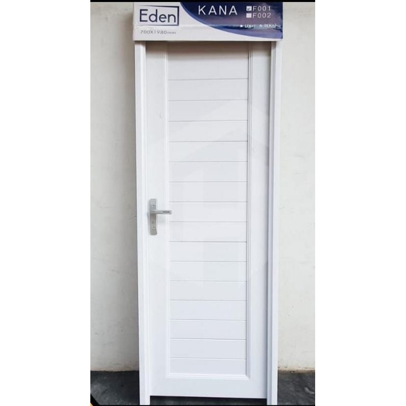 pintu upvc eden kana F001 putih