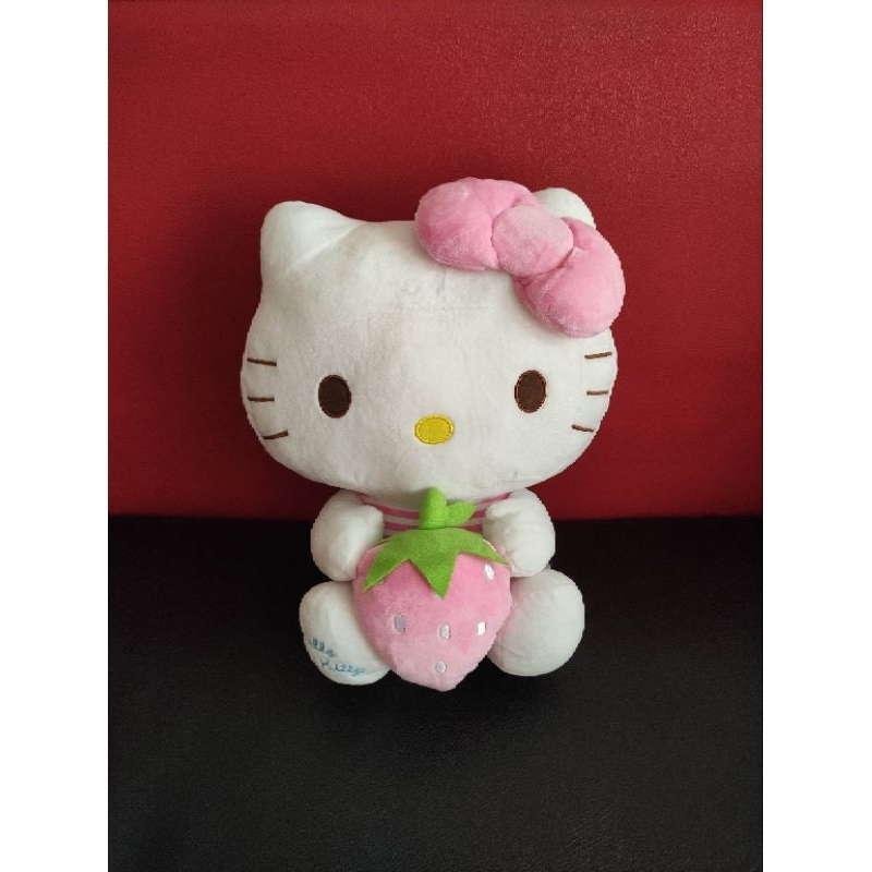 Boneka hello kitty strawberry sanrio original aoger