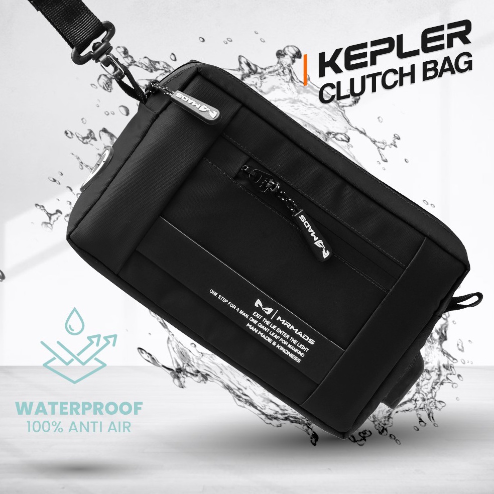 Spesial Promo MR MADS  Tas Selempang Pria KEPLER Clutch Bag  Sling Bag Waterproof