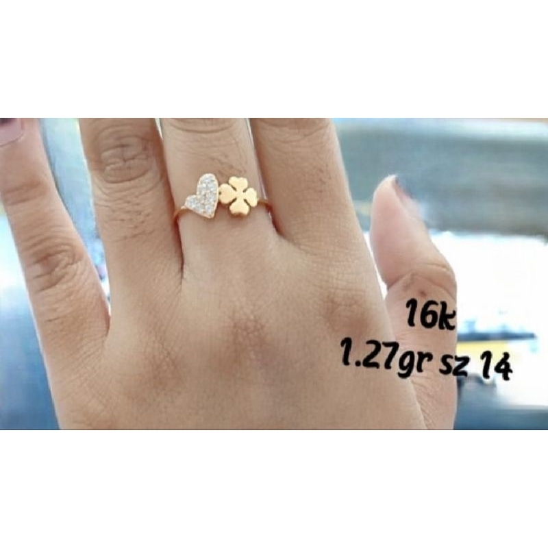 Cincin emas 70 hati daun