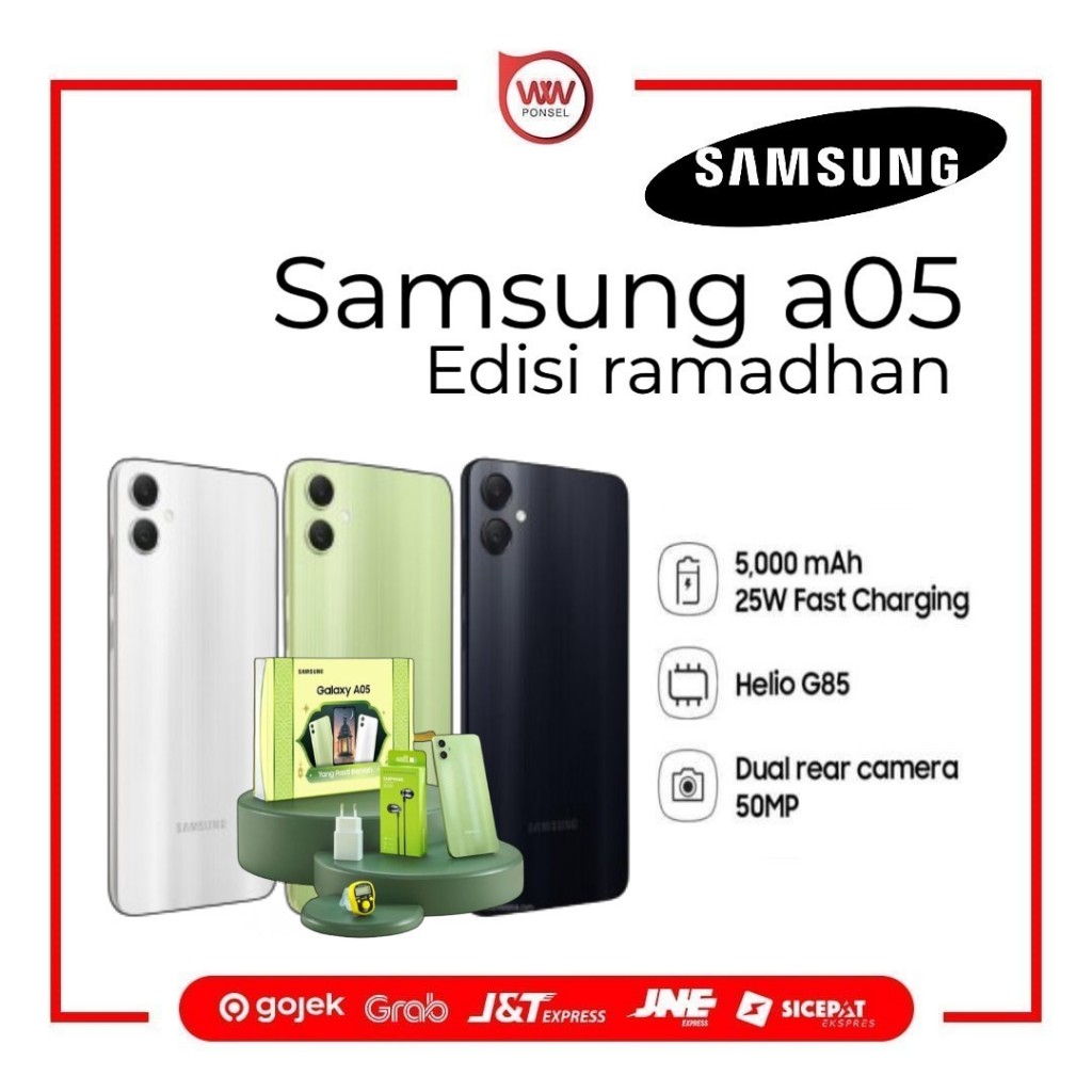Hp Samsung A05 Ram 6GB Internal 128GB Garansi Resmi Edisi Ramadhan
