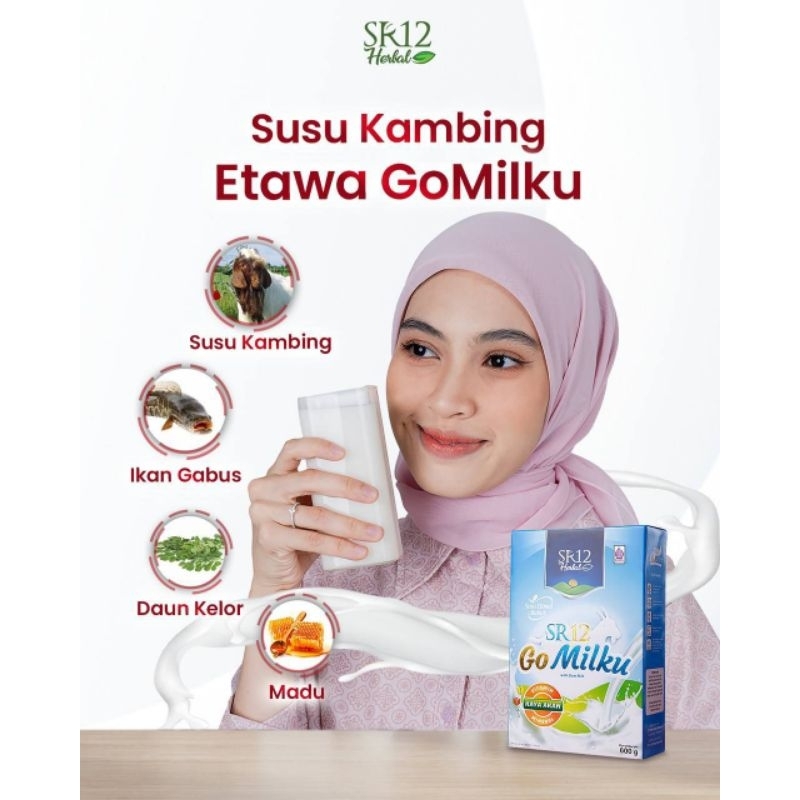 

susu gomilku sr12 600gram etawa susu kambing bubuk viral halal