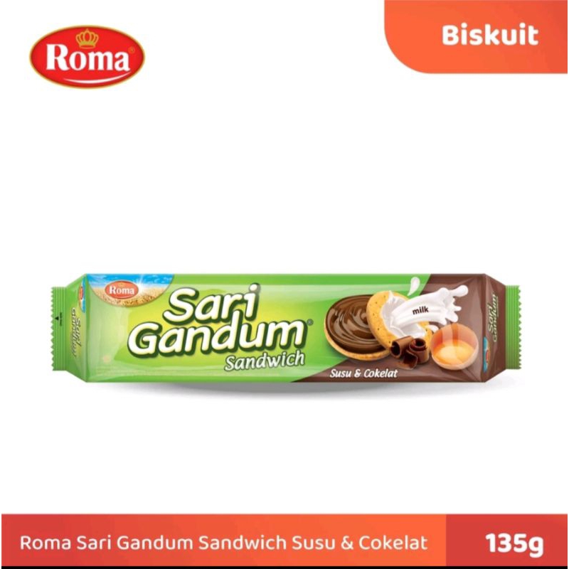 

Roma Sari gandum Coklat Family Pack 108 Gr