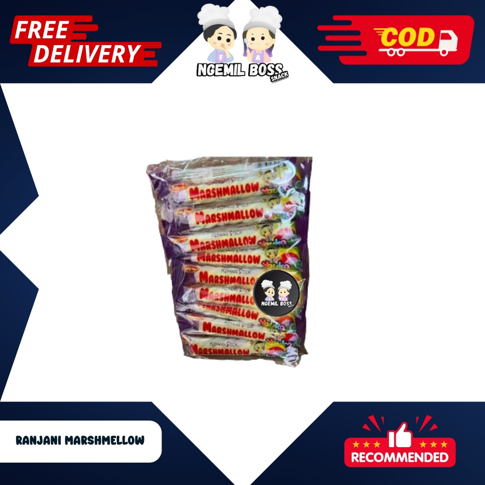 

Ranjani Marshmallow Bulat/Kepang 1 Pack Isi 20 pcs Netto 6gr