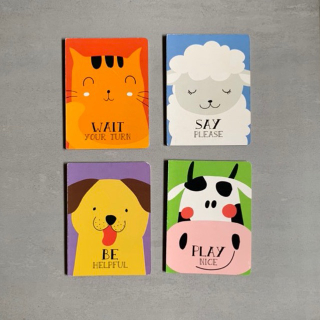 PRELOVED Buku Anak - 4 boardbook values and virtues manners