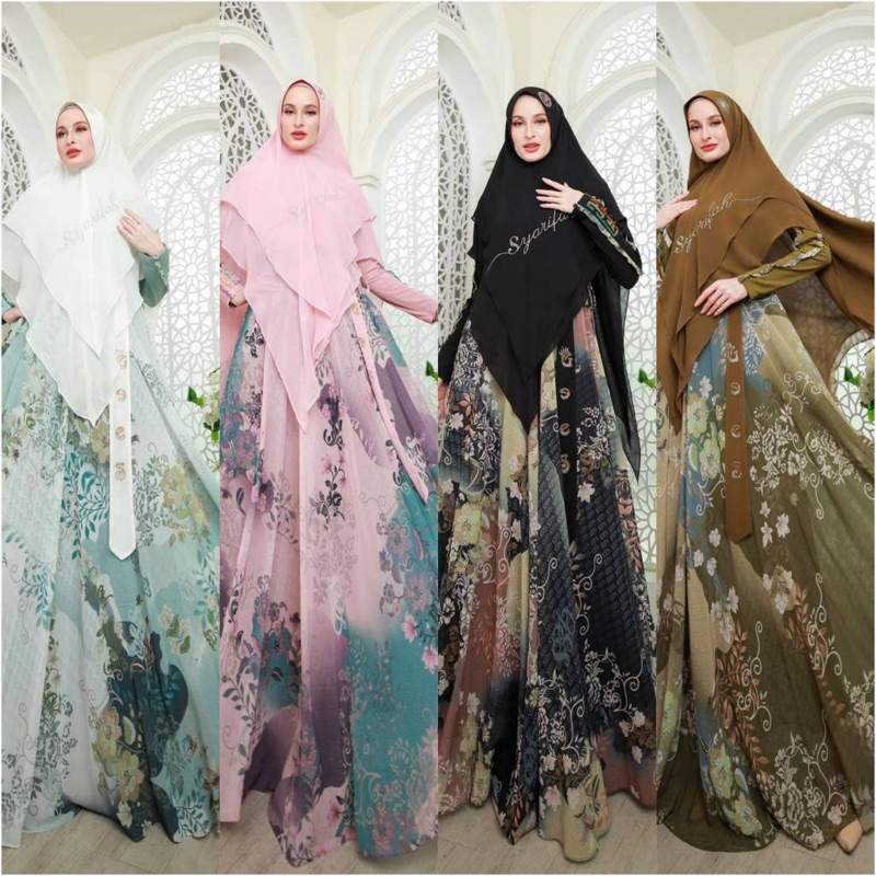 Gamis syari original by gallery syarifah - gamis syari original terbaru gallery syarifah - gamis gal