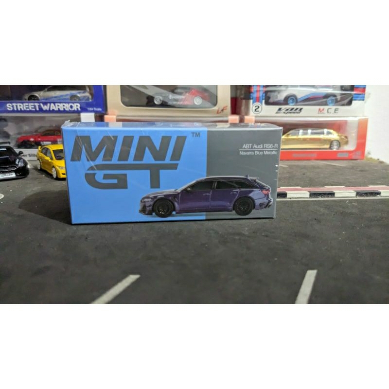 Diecast Mini GT ABT Audi RS6 R Novarra Blue Metallic No 574 Segel