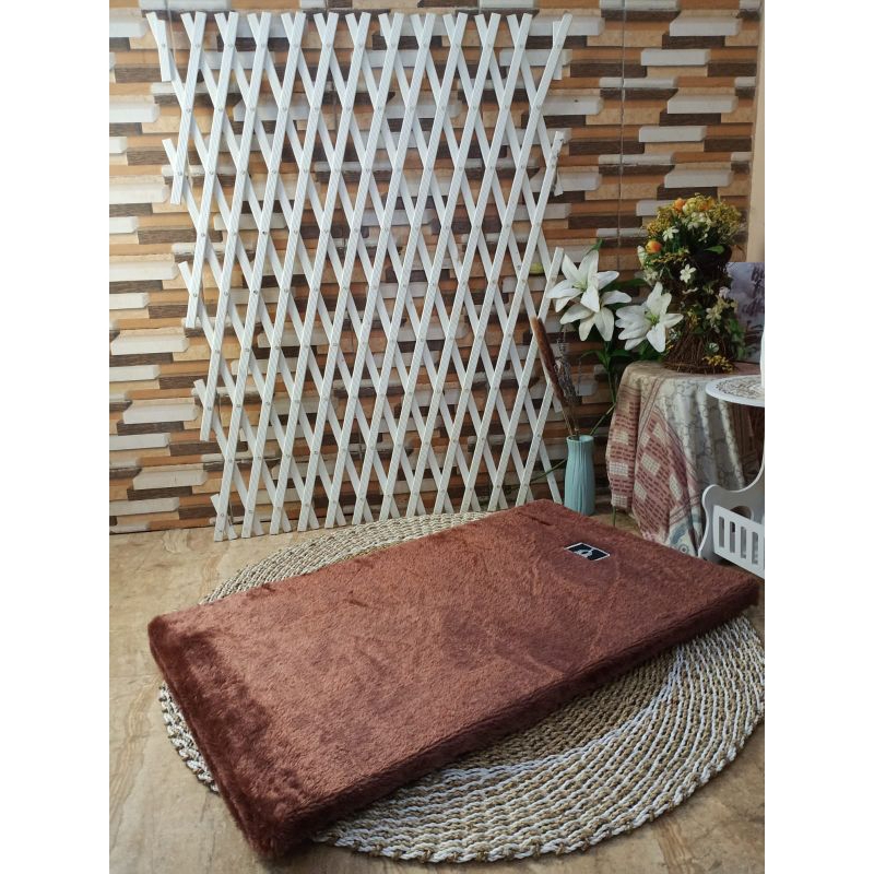 SAJADAH BUSA/SAJADAH SHOLAT/SAJADAH BUSA BULU RASFUR ukuran 110x65x tebal busa 5cm free tas