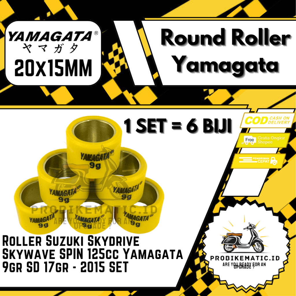 Round Roller Suzuki Skydrive Skywave Spin 125 cc 9 GR 10 GR 11 GR 12 GR 13 GR 14 GR 15 GR 17 GR 18 G
