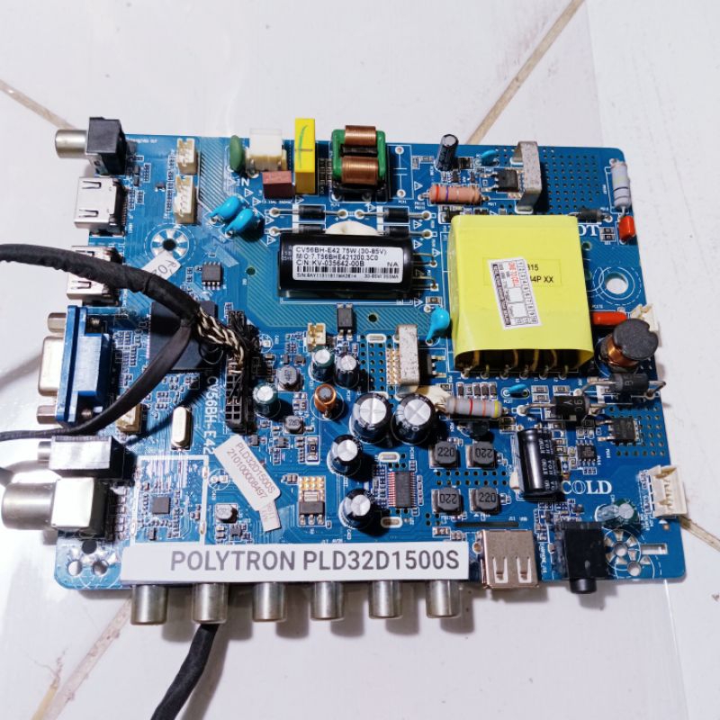 mb polytron pld 32d1500s - mainboard tv polytron pld32d1500S - MOTHERBOARD TV POLYTRON PLD32D1500S.