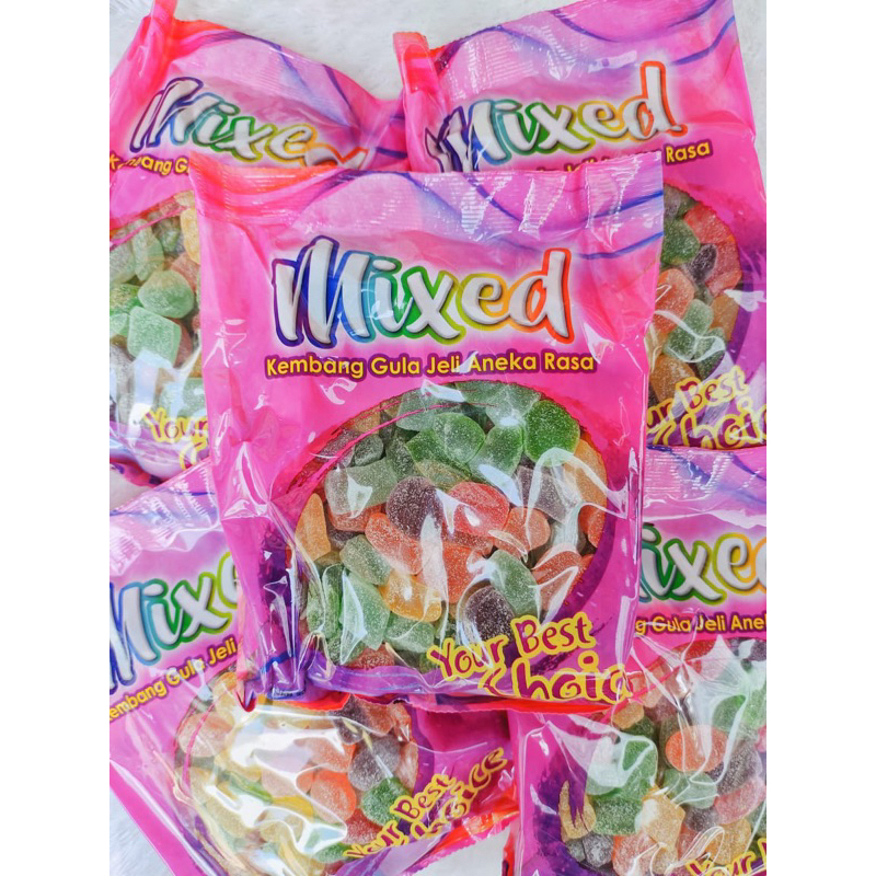 

permen jelly warna warni jelly mixed fruit 1 kg malaysia KM