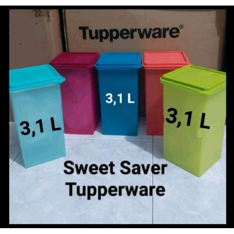 Toples Mosaic Sweet Saver Tupperware ( FREE Bubble Warp )