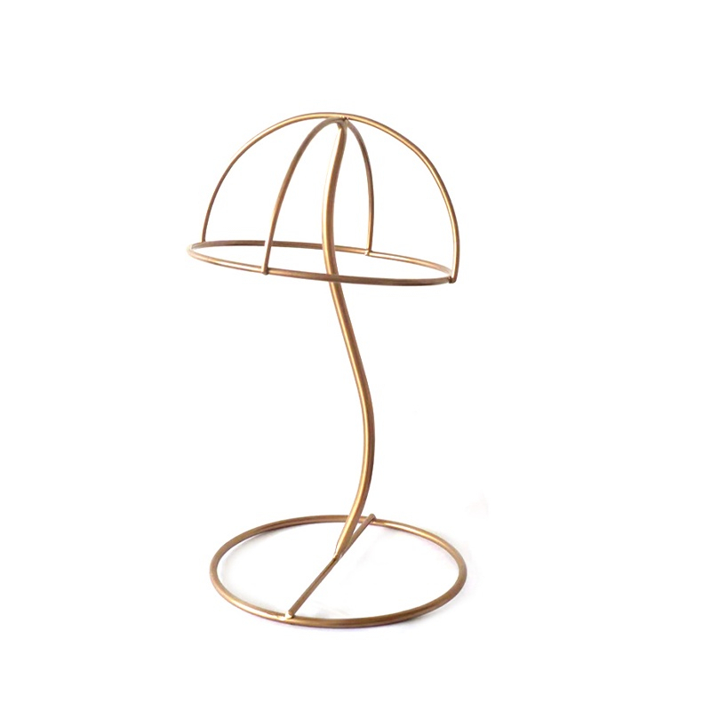 Topi Dudukan Stand Display Topi Display Tiang Tempat Stand Metal Hat Display Holder