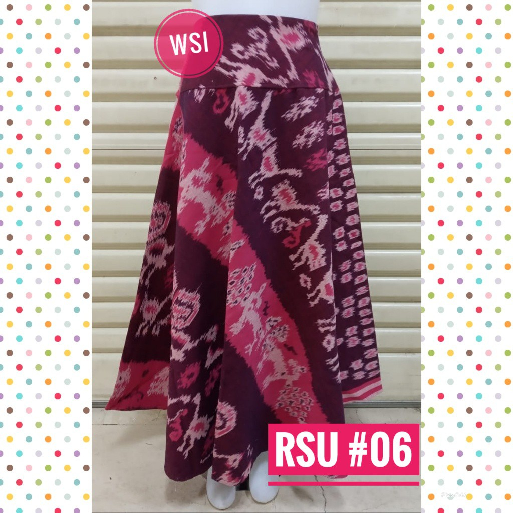 TERBARU... Rok Payung Full Tenun Motif Sumba