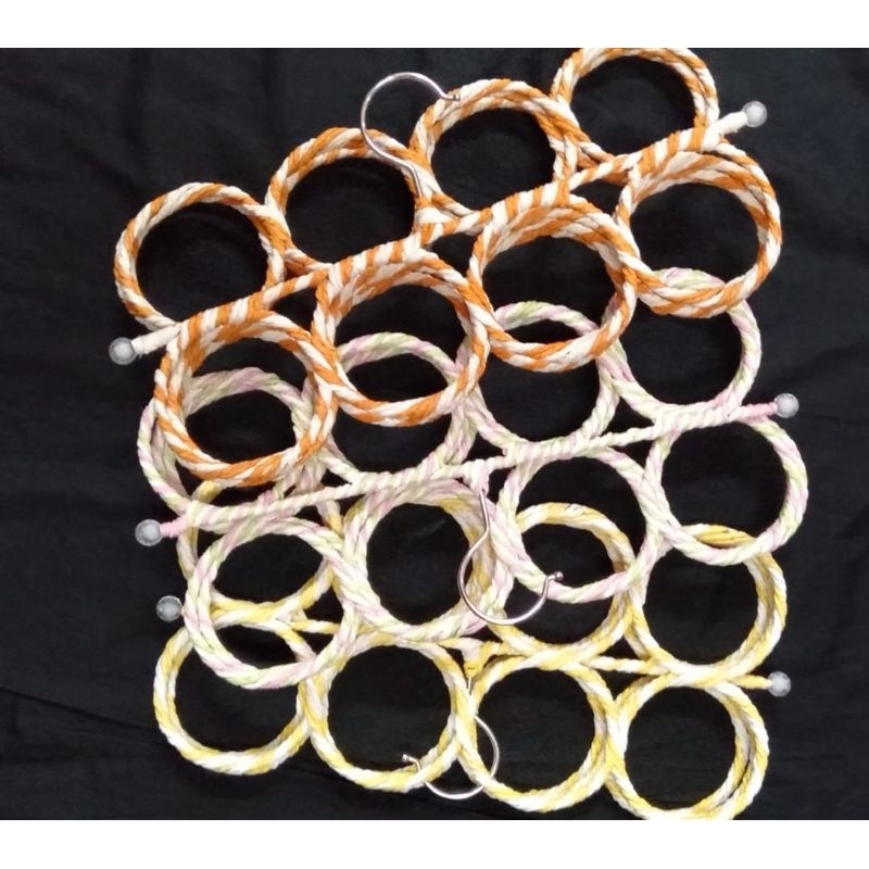 HANGER RING JILBAB 28 LUBANG TEMPAT KERUDUNG SYAL KAIN PENUTUP KEPALA GANTUNGAN SERBAGUNA MURAH