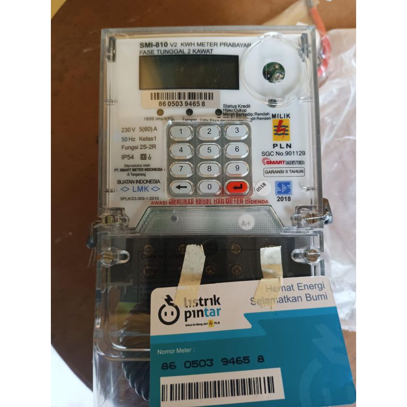 meteran listrik PLN digital prabayar vocher voucher pulsa kos kosan