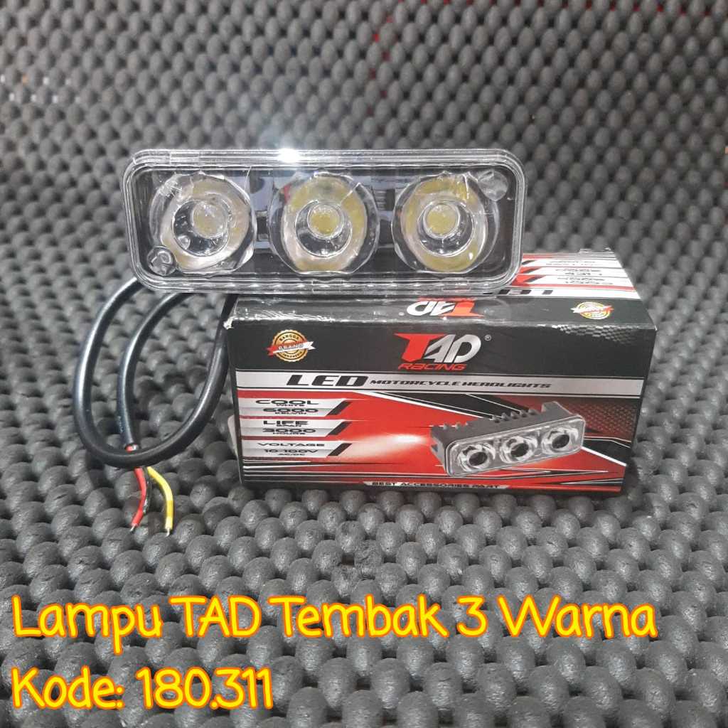 LAMPU SOROT TAD 3 MATA LAMPU TEMBAK CREE 3 LED