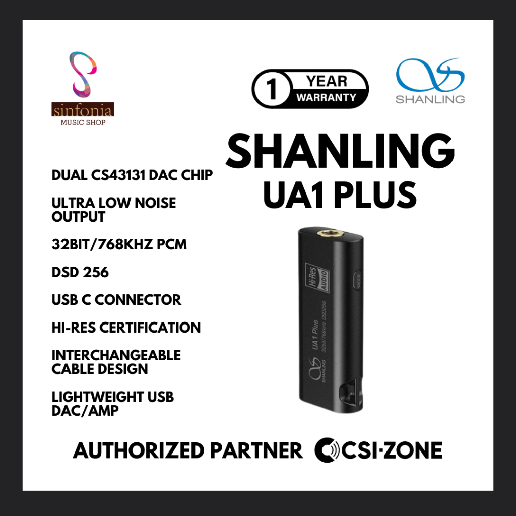 Shanling UA1 Plus / UA1+ Dual CS43131 Portable USB DAC / Amplifier