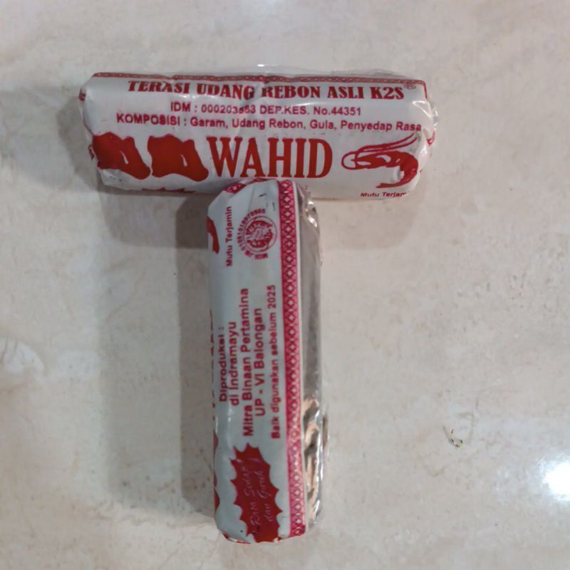 

Terasi udang rebon k2s cap kepala sapi 75Gr Khas Indramayu