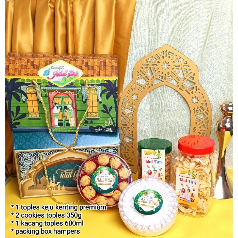 

Hampers Idul Fitri Jumbo / parcel kue kering Lebaran / Idul Adha Hari Raya Haji / Hantaran / kado / bingkisan