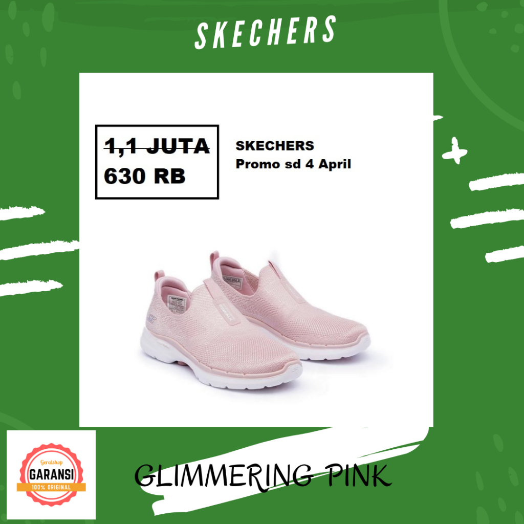 Sepatu skechers Wanita women original 100% GLIMMERING
