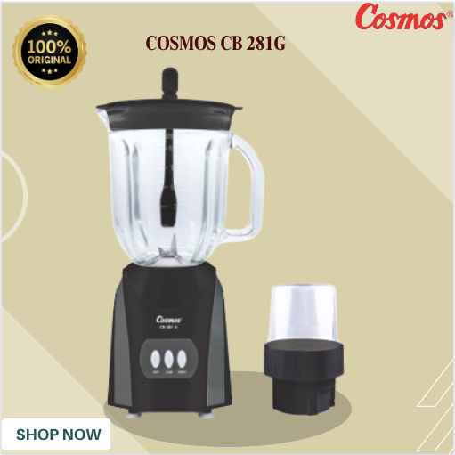 BLENDER COSMOS 2IN1 CB 281G BLENDER 2L/CB281G/CB281 G/CB 281G/CB 281 G/CB-281G/ORIGINAL GARANSIRESMI