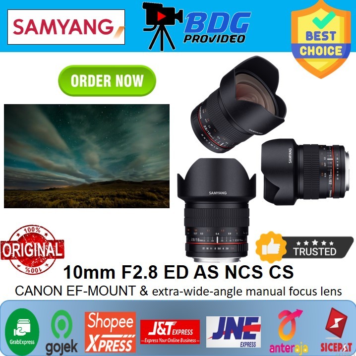 SAMYANG 10mm F/2.8 ED AS NCS CS for CANON / Lensa Samyang 10mm F2.8 for Canon EF