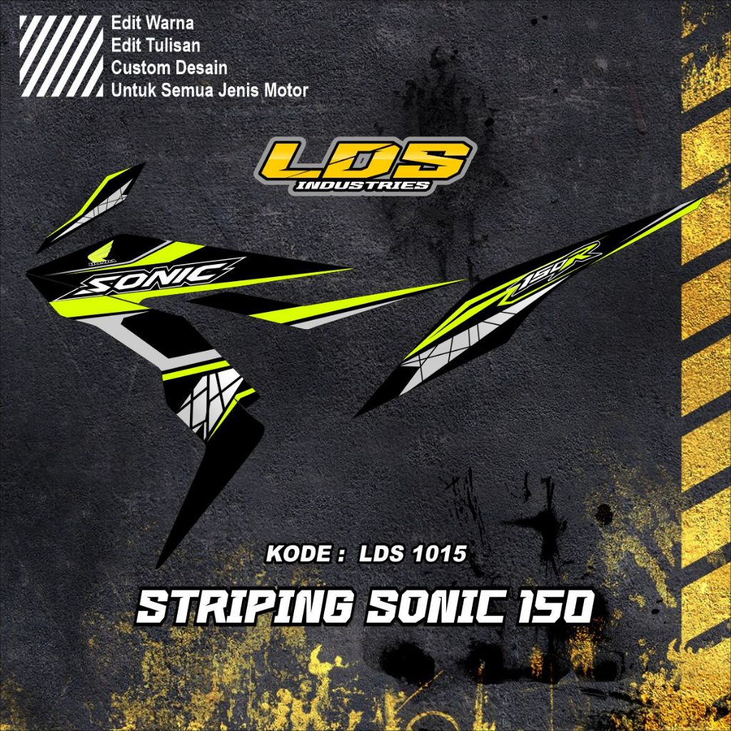 Striping Sticker Sonic 150R - STRIPING SONIC-Striping Transparan Sonic 150R