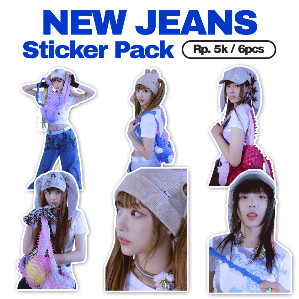 

STICKER NEW JEANS / STICKER NEW JEANS 6pcs / STIKER KPOP NEWJEANS / STIKER NEWJEANS
