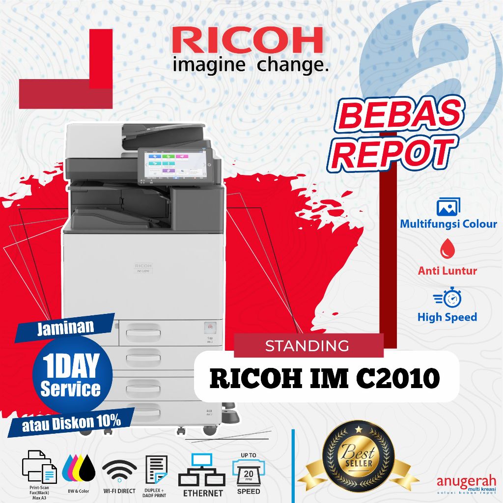 Mesin Fotocopy Ricoh IM C2010 | Mesin Standing Ricoh IM C2010 Color
