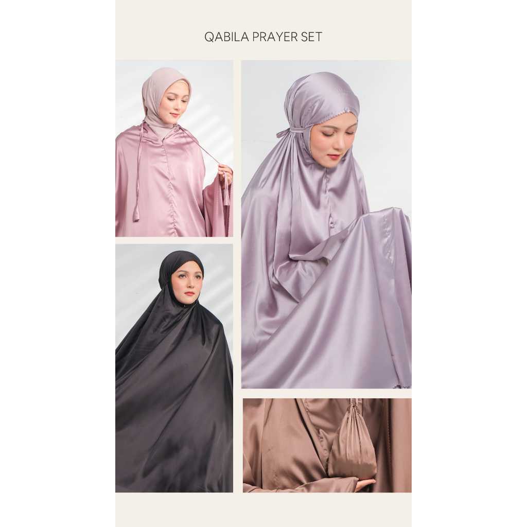 Mukena dewasa polos zoya Qabila prayer wear set